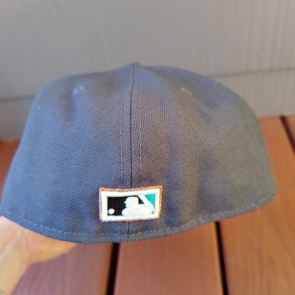 Arizona Diamondbacks 59fifty New Era MLB Hat 7 1/4 Gray W/ 2001 World Series SP - Picture 6 of 10